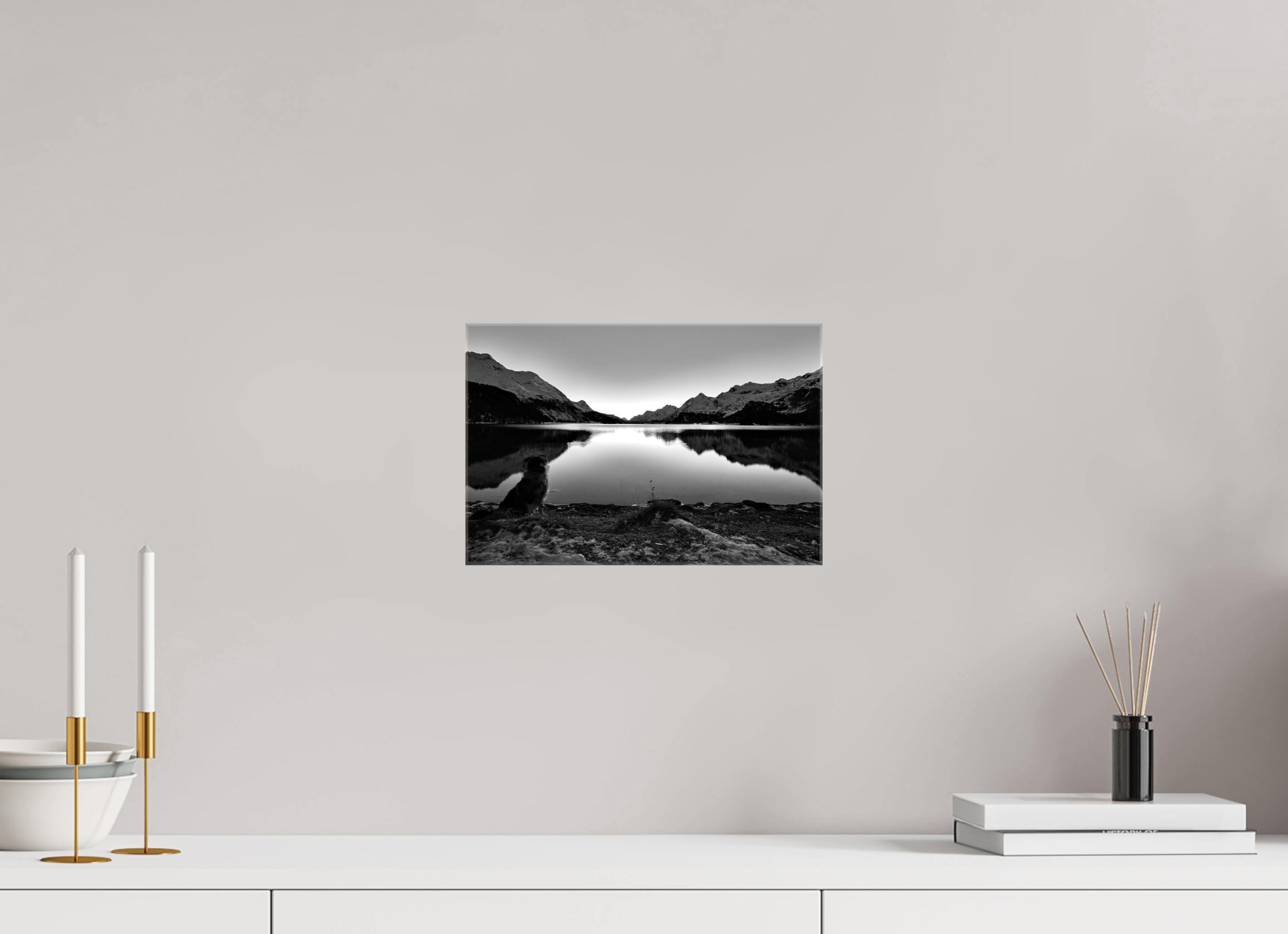 30 x 20 cm, Fotoleinwand glänzend ohne Rahmen Sils 16