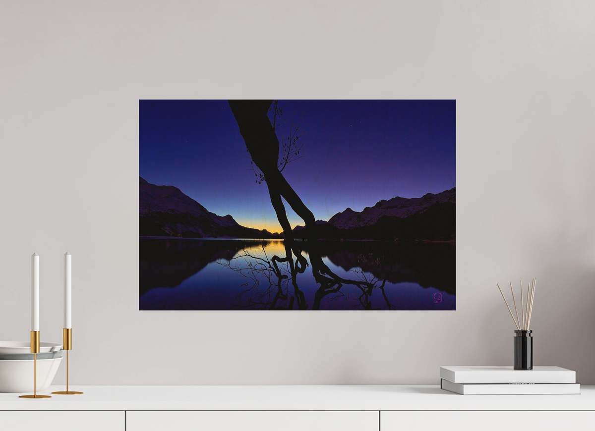 60 x 40 cm, Druck auf Holz Sils 17