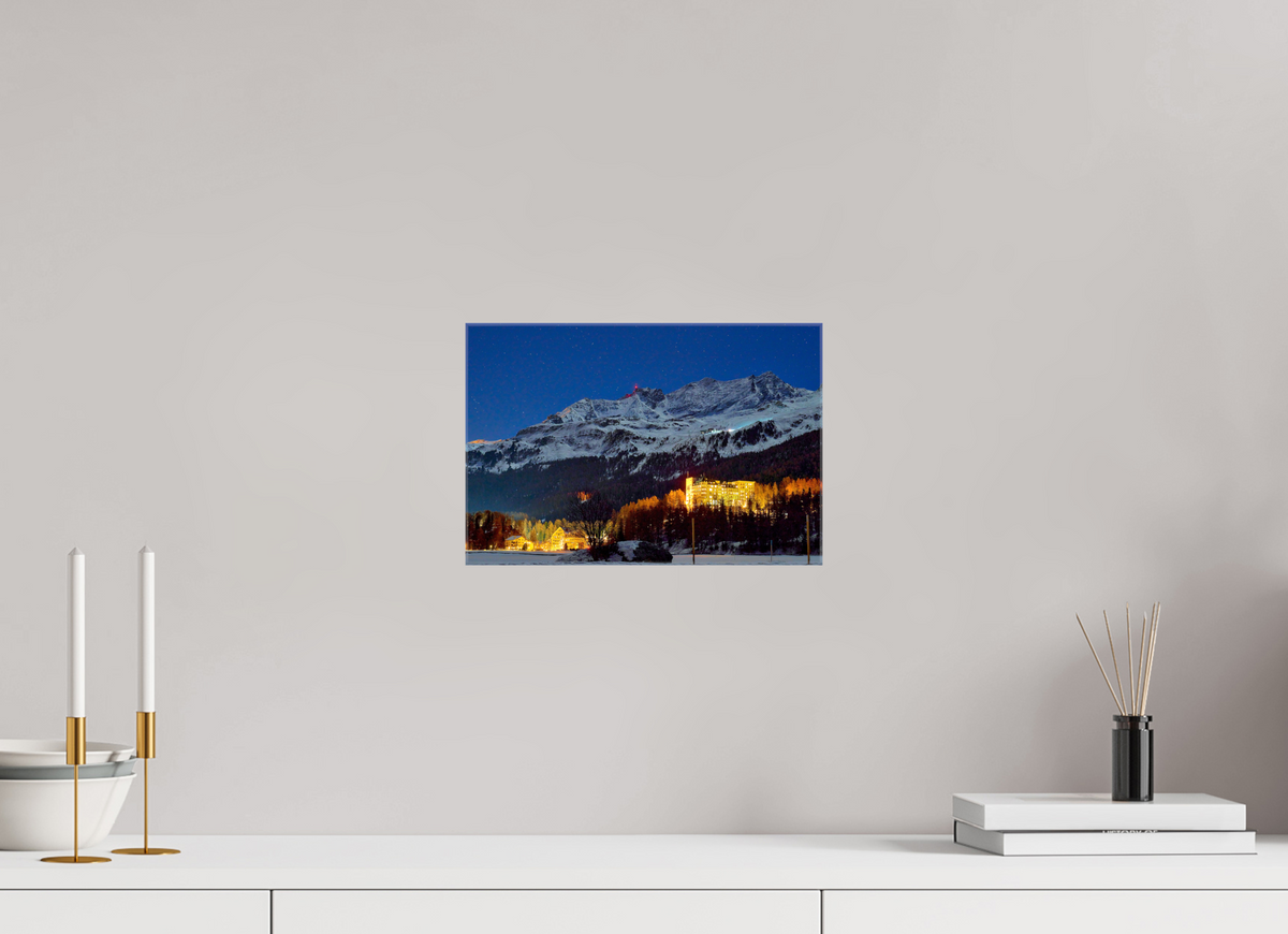 30 x 20 cm, Fotoleinwand glänzend ohne Rahmen Sils 22