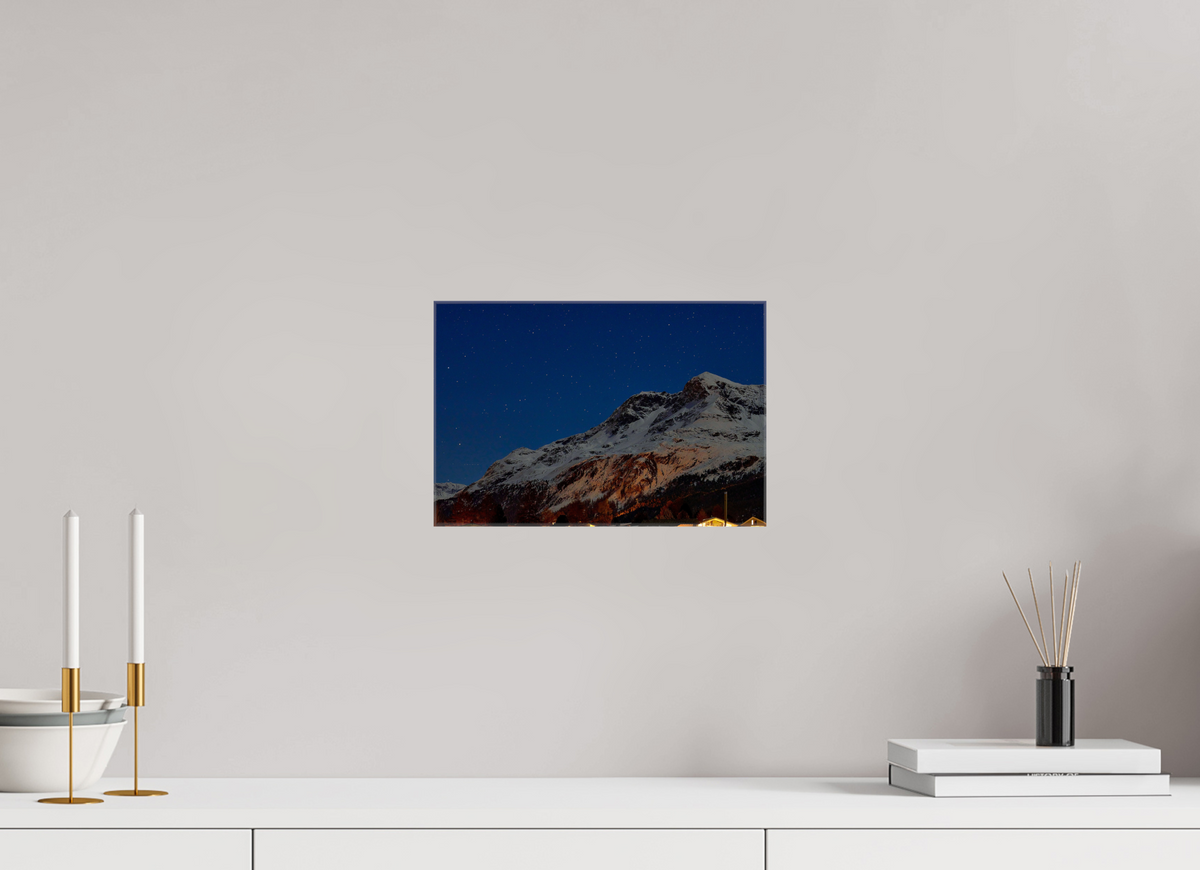 30 x 20 cm, Fotoleinwand glänzend ohne Rahmen Sils 23