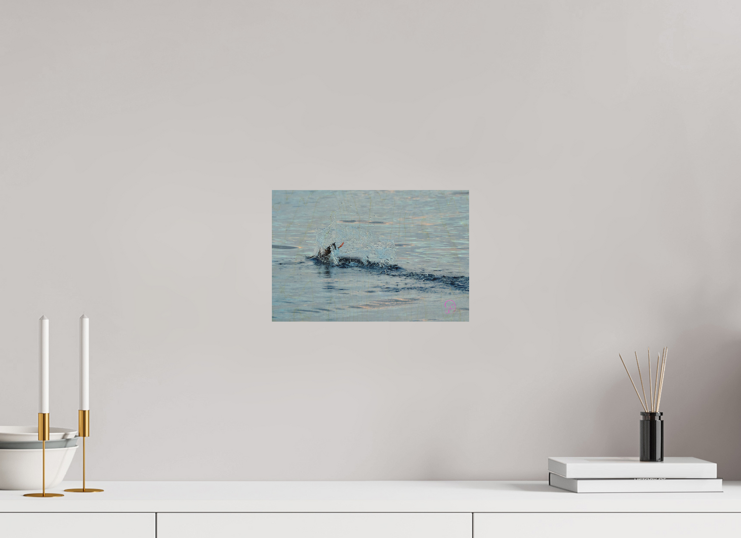 30 x 20 cm, Druck auf Holz Puffins 11