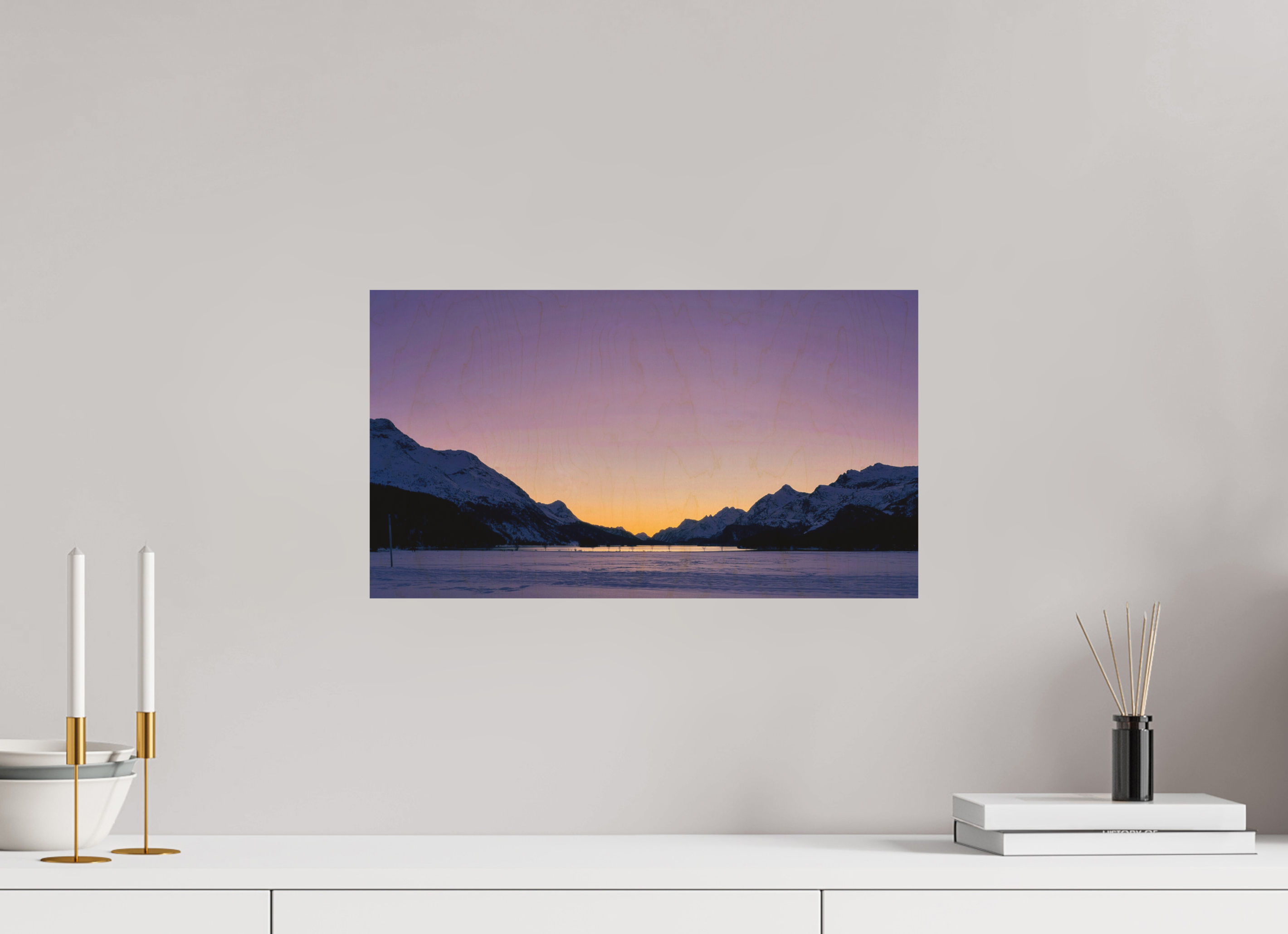 48 x 27 cm, Druck auf Holz Sils 14