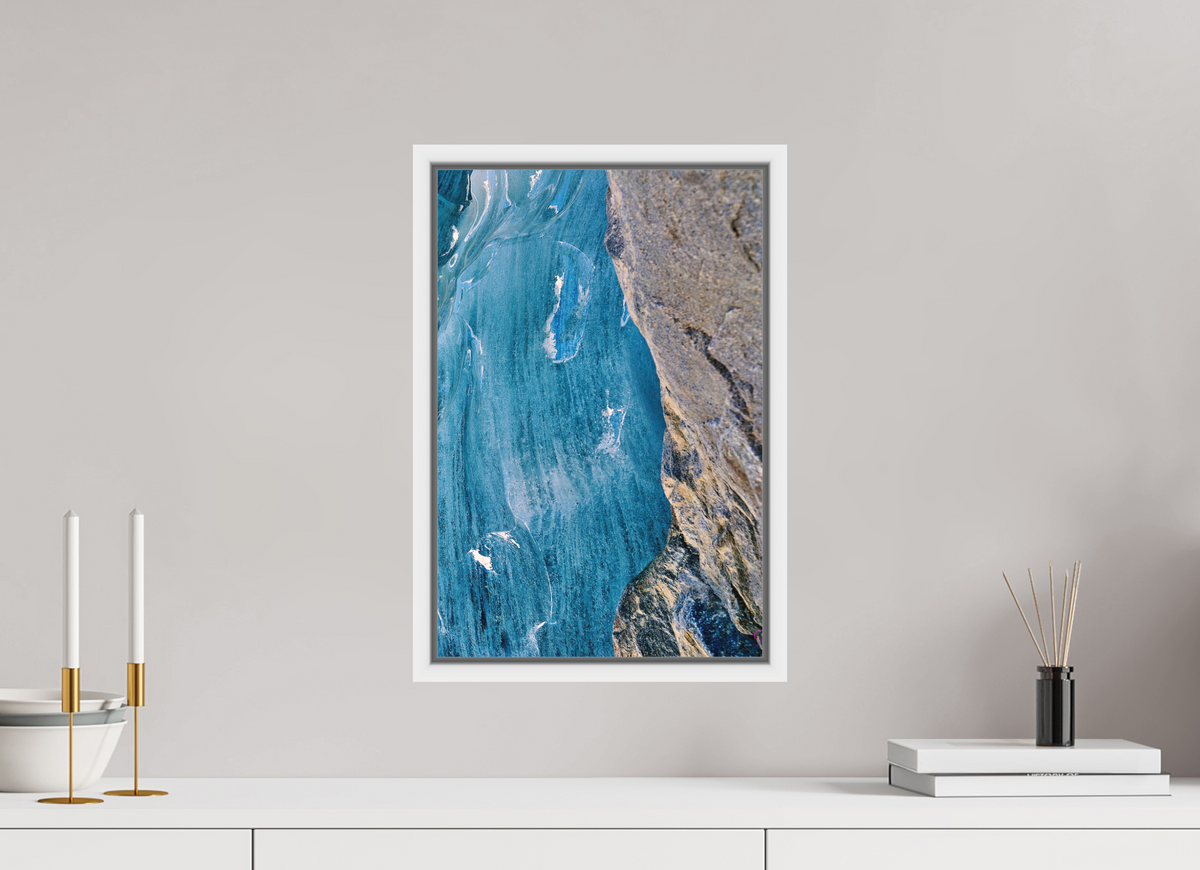 30 x 45 cm, Pigmentdruck,Acryl,Schattenrahmen weiss Morteratsch 6