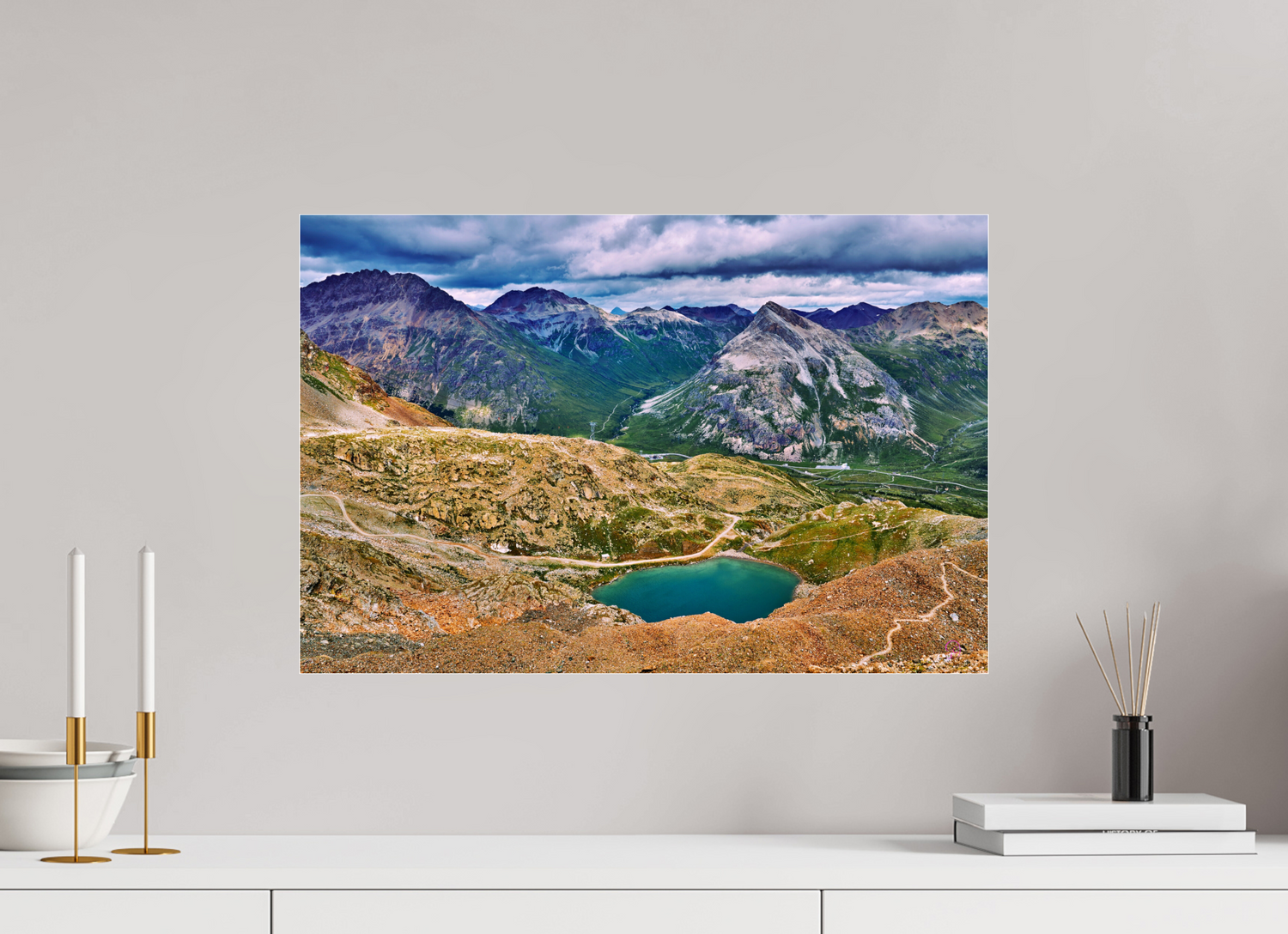 60 x 40 cm, Photo Print Under Acrylic Glass Diavolezza 6