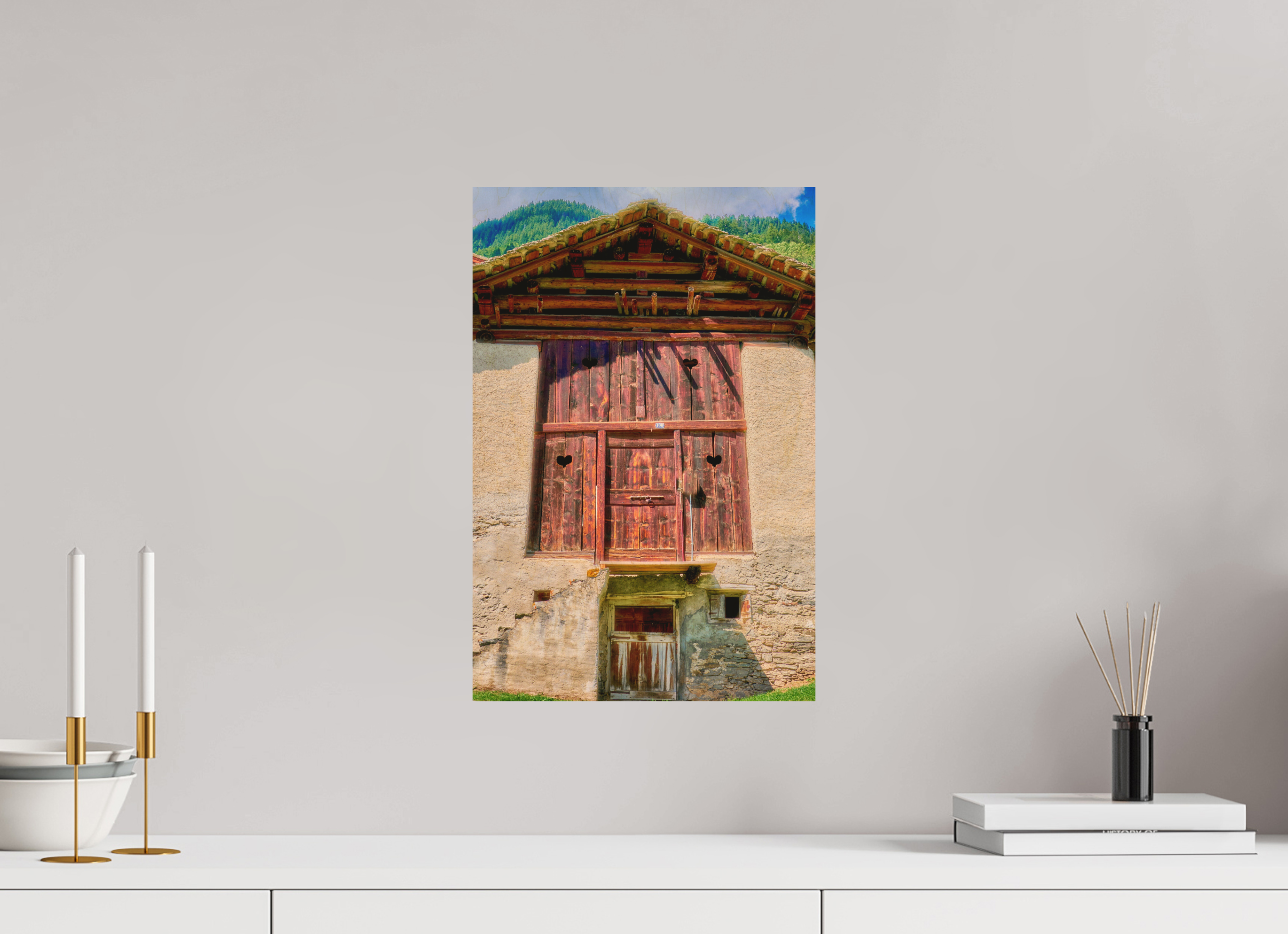 30 x 45 cm, Druck auf Holz Val Bregaglia 8