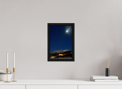 20 x 30 cm, Floating frame Eiche schwarz Sils 21