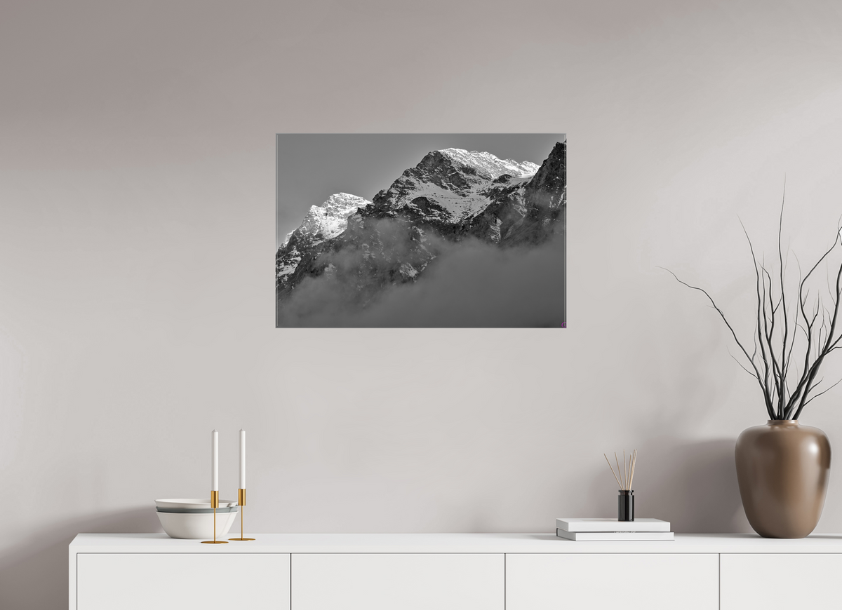 75 x 50 cm, Fotoleinwand glänzend ohne Rahmen Sils 25