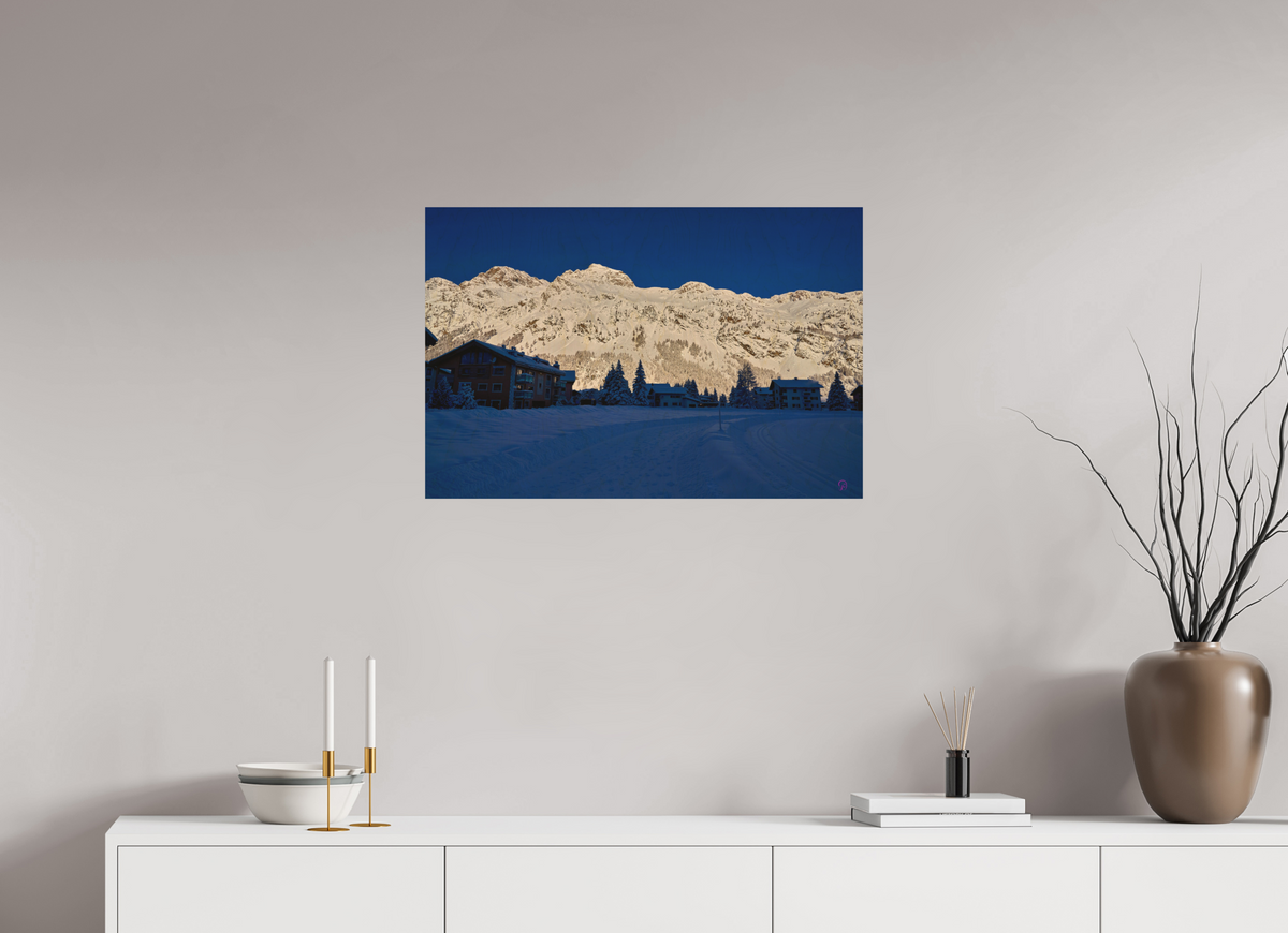75 x 50 cm, Druck auf Holz Sils 28