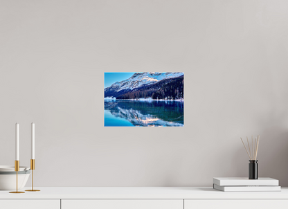 30 x 20 cm, Fotoleinwand glänzend ohne Rahmen Sils 4