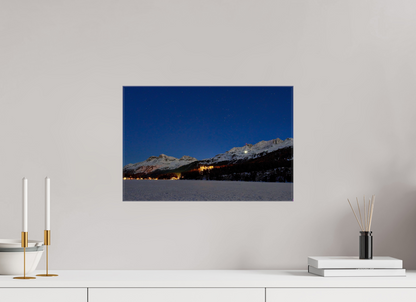 45 x 30 cm, Fotoleinwand glänzend ohne Rahmen Sils 19