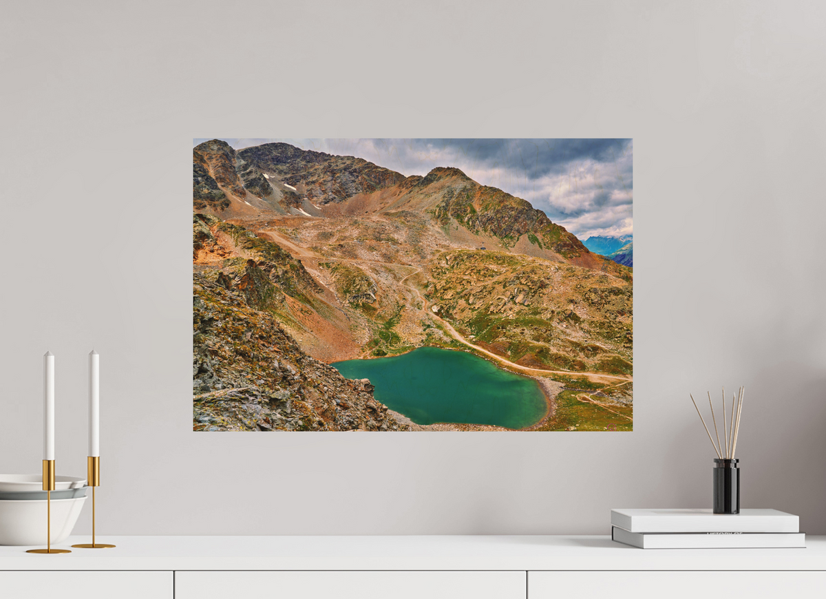 60 x 40 cm, Druck auf Holz Diavolezza 8