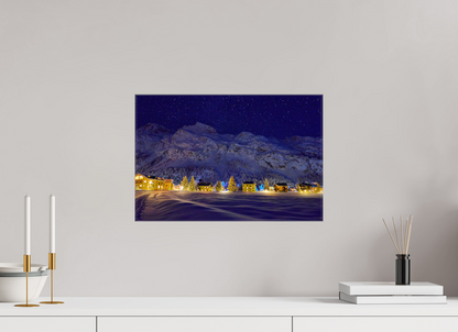 45 x 30 cm, Fotoleinwand glänzend ohne Rahmen Sils 27