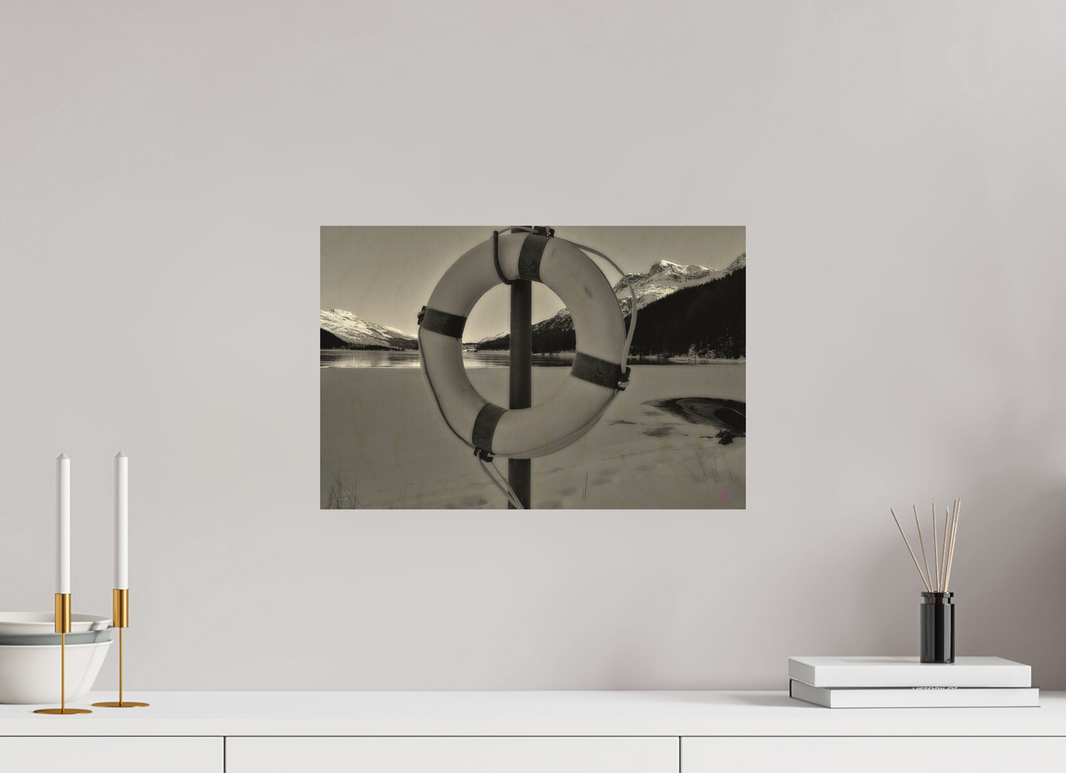 45 x 30 cm, Druck auf Holz Sils 3