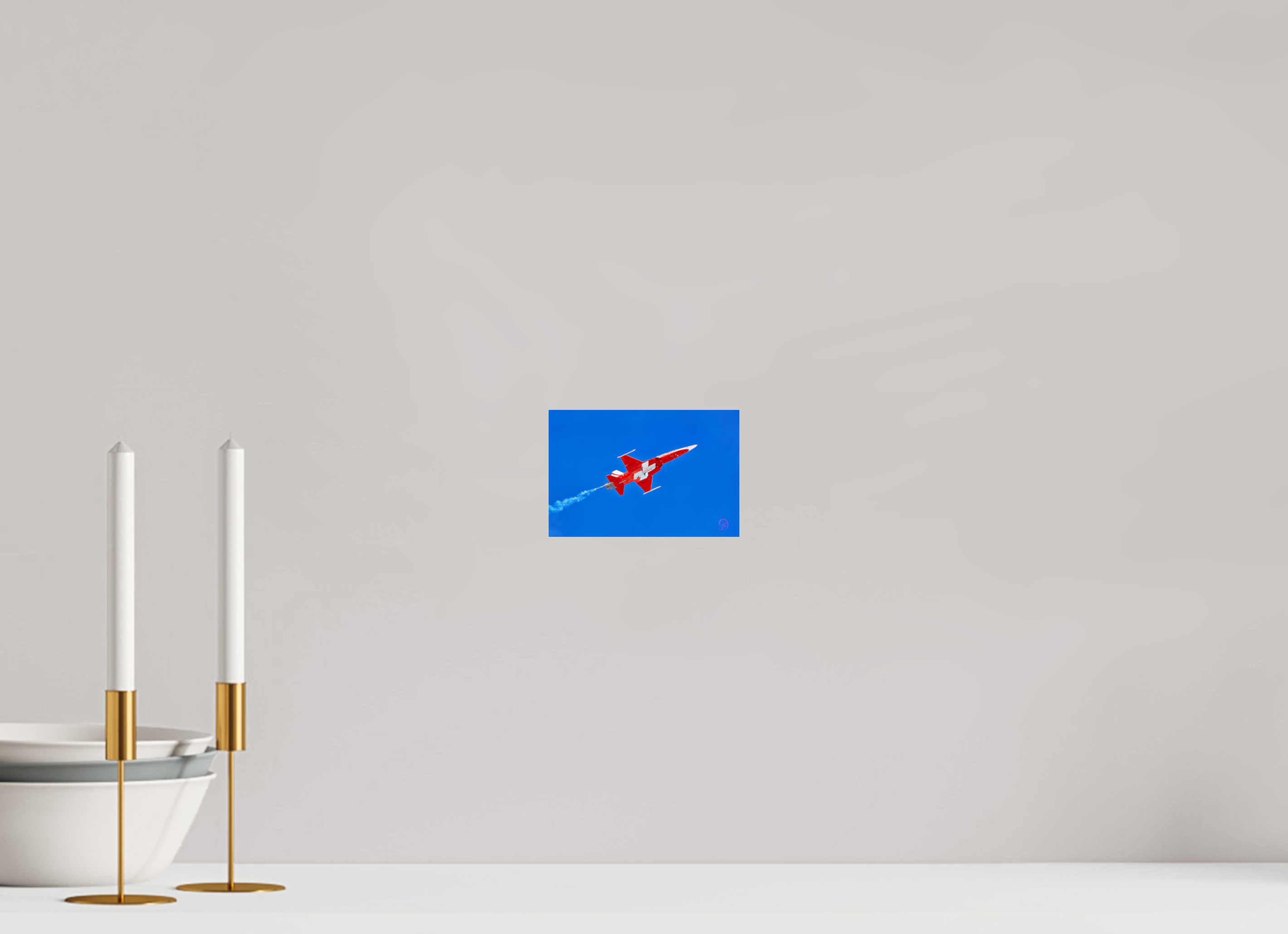 15 x 10 cm, Photo Print Under Acrylic Glass Patrouille Suisse 4
