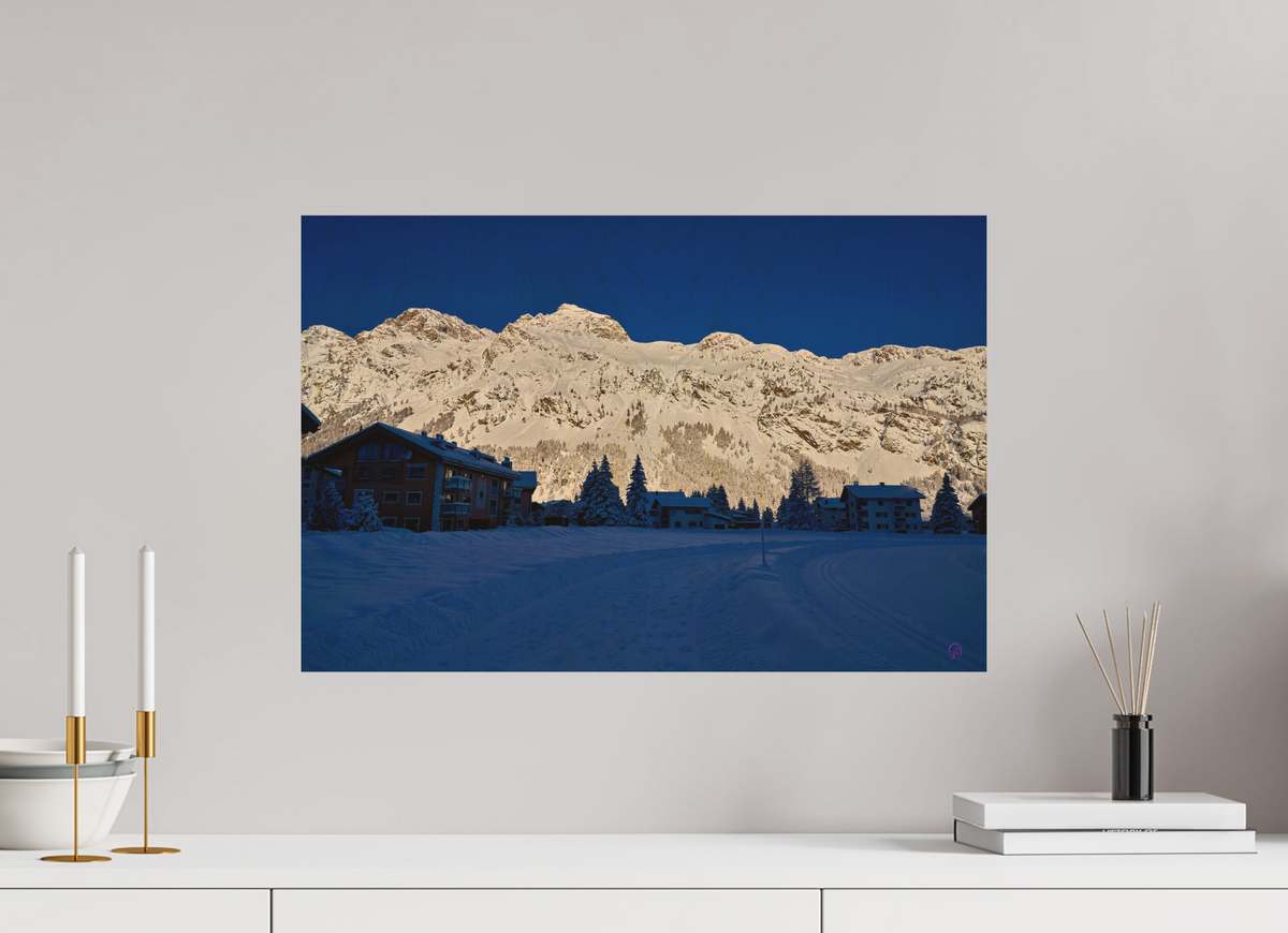 60 x 40 cm, Druck auf Holz Sils 28