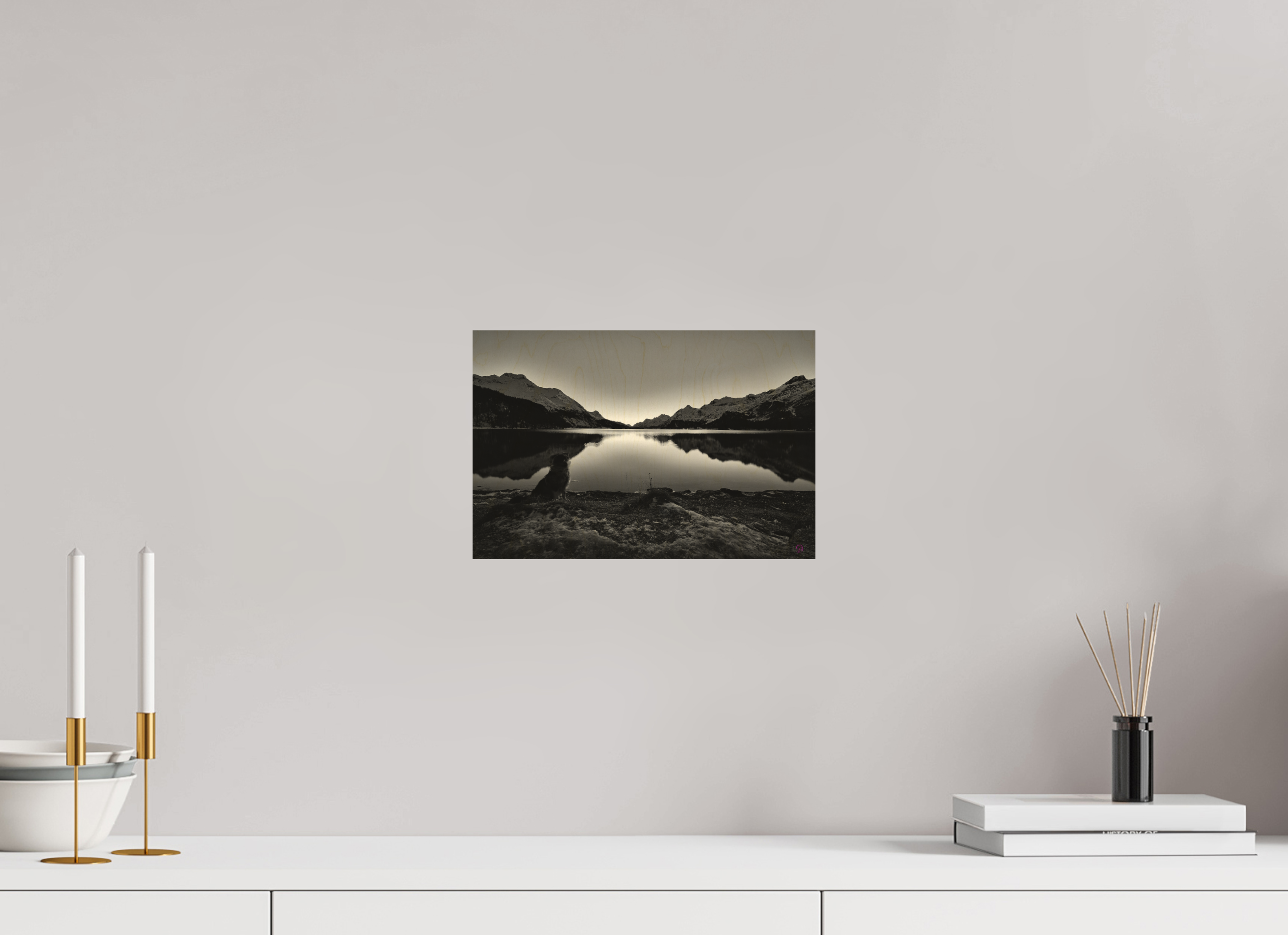 30 x 20 cm, Druck auf Holz Sils 16